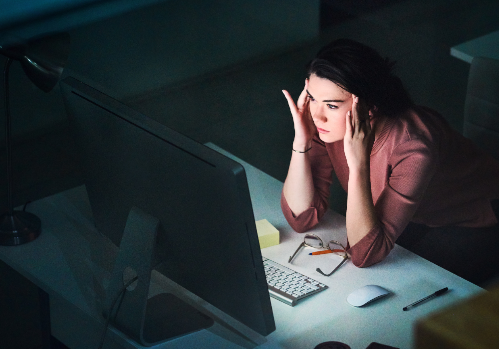 a person struggling with signs of untreated adhd in adults