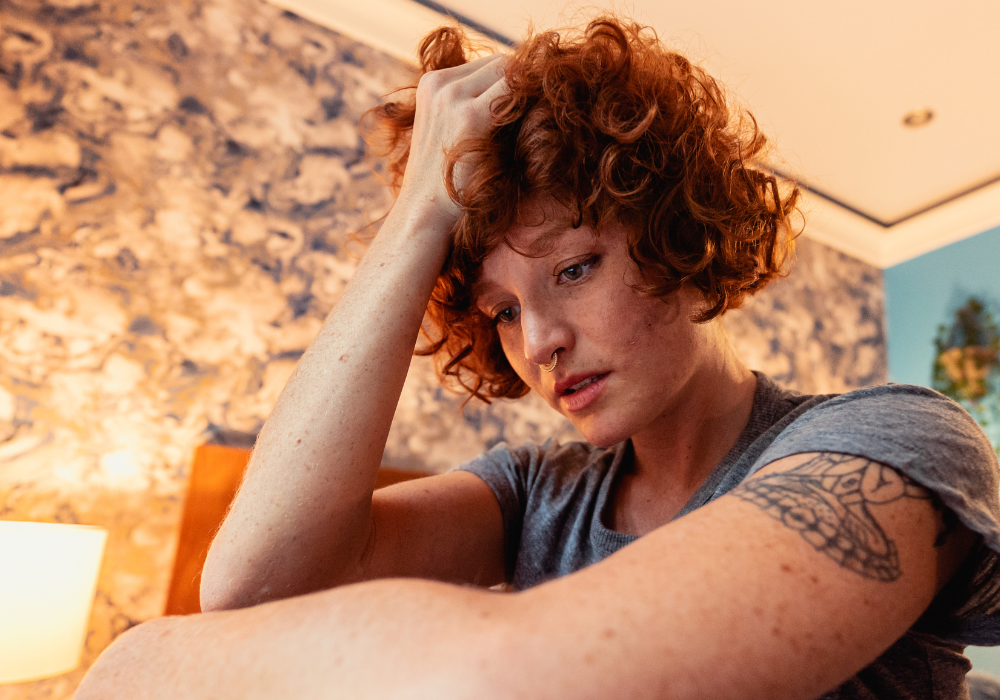 an anxious person in need of anxiety therapy