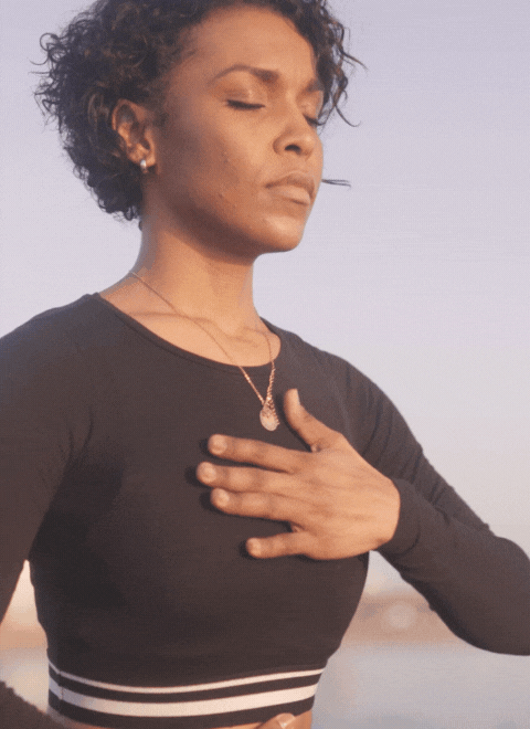 someone practicing mbsr